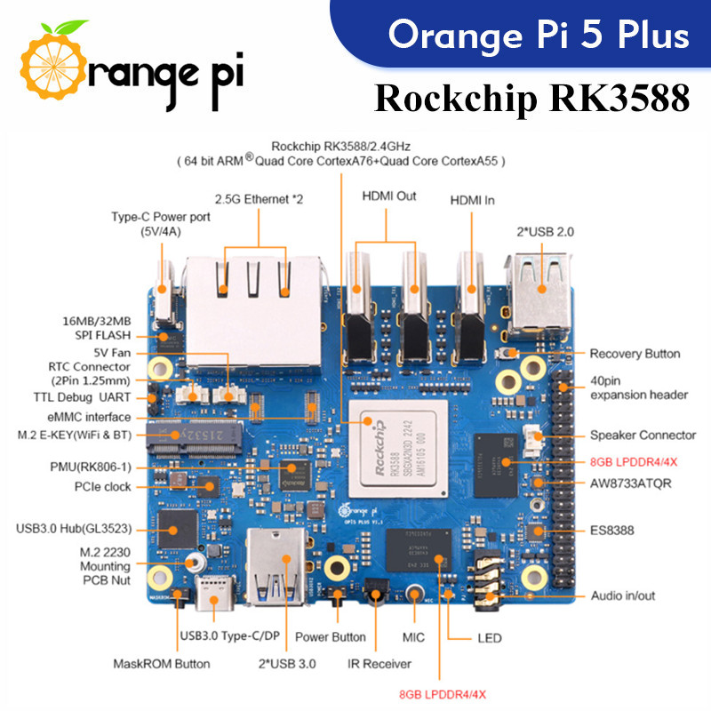 Orange Pi 5 Plus, ordinateur m - Radxa Rock 5B 16Gb avis et prix