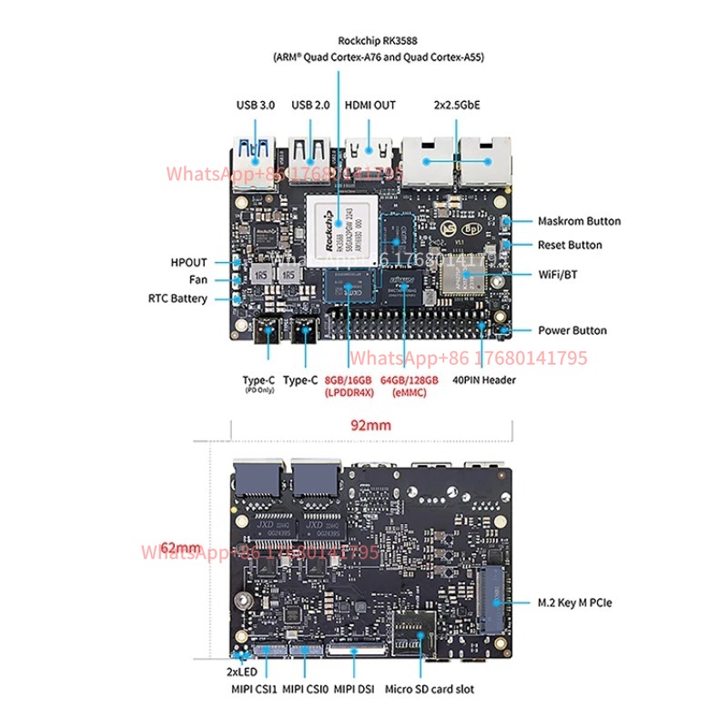 Ordinateur monocarte RK3588 SB - Banana Pi Bpi M7 Rk3588 avis et prix